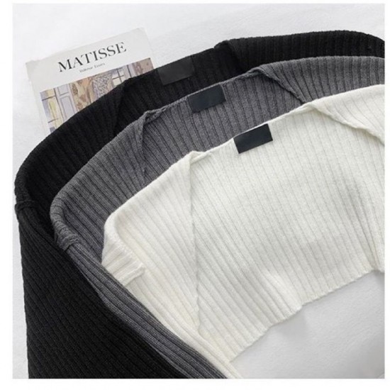 YASSI Oversized Knitted Cardigan Blazer Top