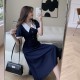 formal dress for women elegant classy plain dress puff sleeve dress button down dress maternity dress for pregnant vintage dress for women fitted dress fairy dress black dress midi dress for women dress korean style plus size dress for women