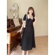 formal dress for women elegant classy plain dress puff sleeve dress button down dress maternity dress for pregnant vintage dress for women fitted dress fairy dress black dress midi dress for women dress korean style plus size dress for women