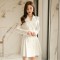 Autumn and winter temperament goddess Style Sexy waist closing suit dress