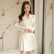 Autumn and winter temperament goddess Style Sexy waist closing suit dress