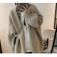 Korean version of the new lazy all-match loose solid color sleeve knitted sweater cardigan jacket