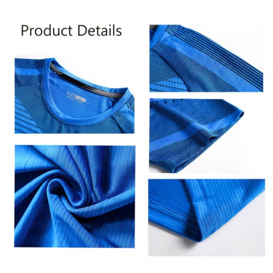 KAMB Short Sleeve T-shirts for Men Quick Dry Breathable Training Sports T Shirt for Men Oversize Men Clothing