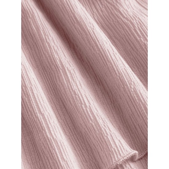 Cider Tube Ruched Ruffle Mini Dress