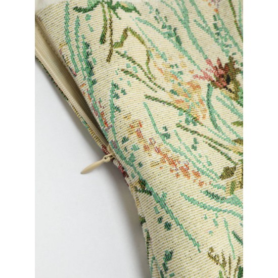 Cider Kpop Jacquard Floral Knotted Mini Dress